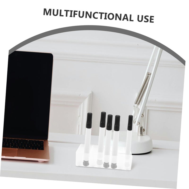 Maker Pen Holder Transparent Storage Rack for Pens Pencils 4pcs Office Home Organizer - Image 4