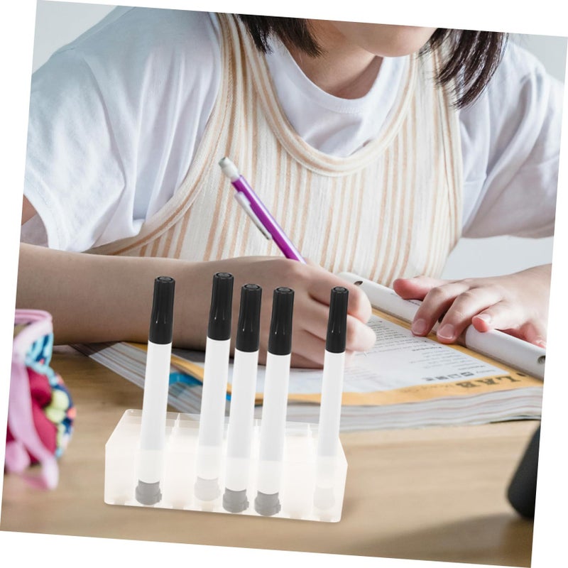 Maker Pen Holder Transparent Storage Rack for Pens Pencils 4pcs Office Home Organizer - Image 5