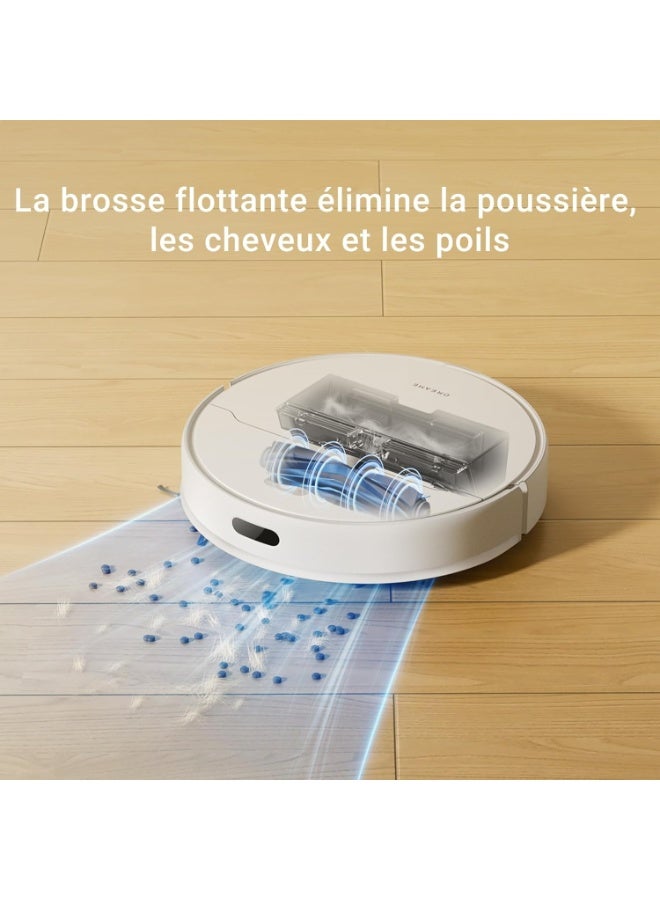 DREAME D9 Max 2 in 1 Robot Vacuum Cleaner, Intelligent LDS Navigation Laser 4000Pa, Multiple Floor Maps for Floors, Carpets, Pet Hair, WiFi/Alexa/App Control, White - Image 4