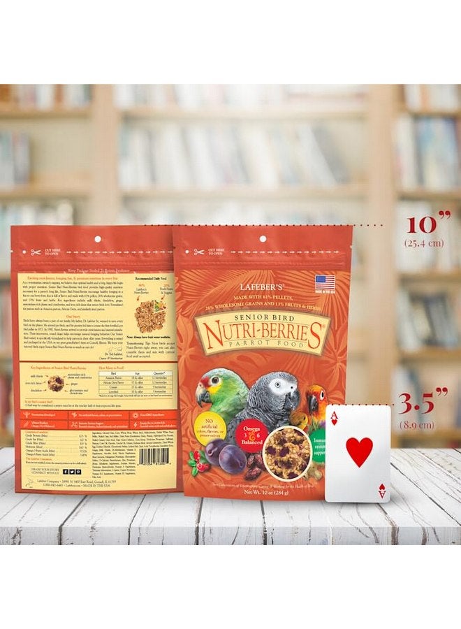 LAFEBER'S Senior Bird Nutri-Berries Pet Bird Food, Made with Non-GMO and Human-Grade Ingredients, for Parrots, 10 oz - Image 2