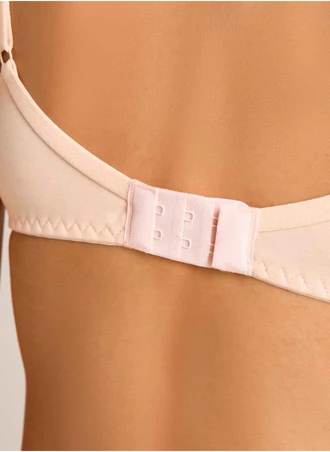 سبلاش فيڤ Bow Detail Support Bra with Hook and Eye Closure and Adjustable Strap