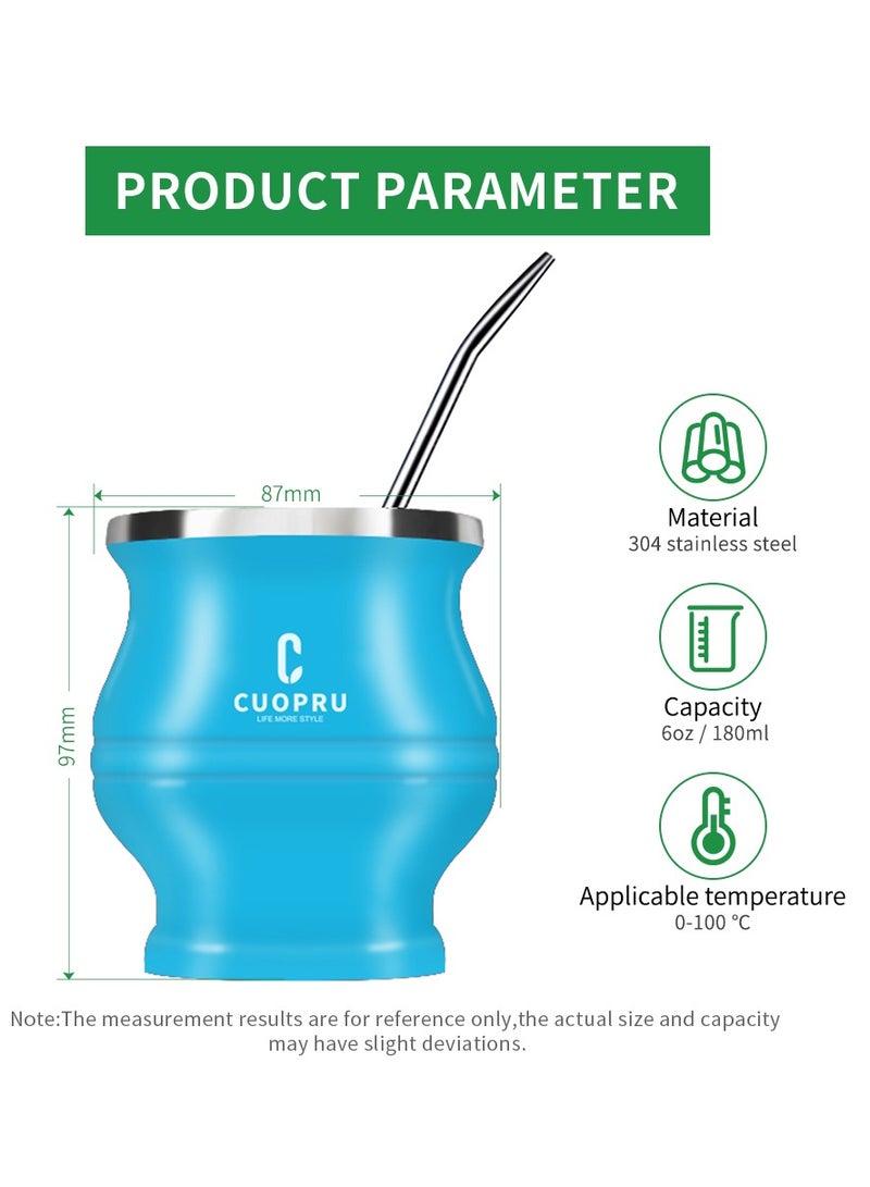 CUOPRU CUOPRU Yerba Mate Cup Set with Bombilla(Straw), Tea Filter  - Image 2