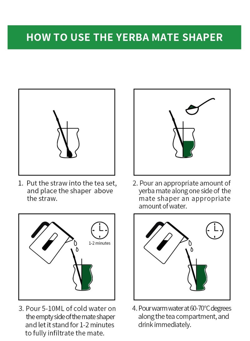 CUOPRU CUOPRU Yerba Mate Cup Set with Bombilla(Straw), Tea Filter  - Image 4
