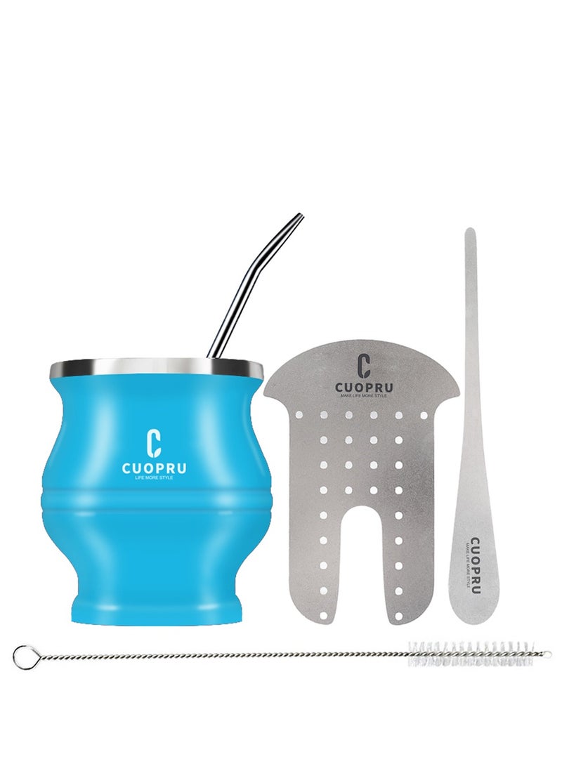 CUOPRU CUOPRU Yerba Mate Cup Set with Bombilla(Straw), Tea Filter - Image 1