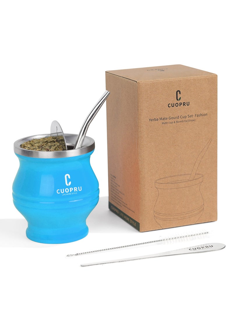 CUOPRU CUOPRU Yerba Mate Cup Set with Bombilla(Straw), Tea Filter - Image 2