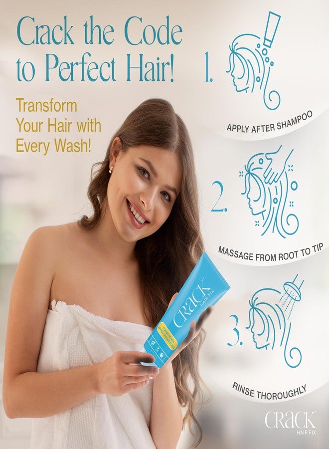 كراك بلسم كراك هير فيكس بزجاجة قابلة للفتح واللف | ترطيب مكثف وتحكم في التجعد | يقوي الشعر، ويفك تشابكه، ويعيد إليه لمعانه | خالٍ من الكبريتات، نباتي، لم يُختبر على الحيوانات، ومصنوع في الولايات المتحدة الأمريكية | 8.5 أونصة - Image 5
