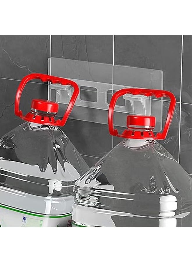 OMEVE 4 Pcs Punch Free Shelf Support Peg-Clear Self Adhesive Shelves Clips for Kitchen Cabinet Book Shelves-Strong Partition Bracket Holders Pin Non Marking Adhesive Closet Clapboard Layer-Load Bearing - Image 3