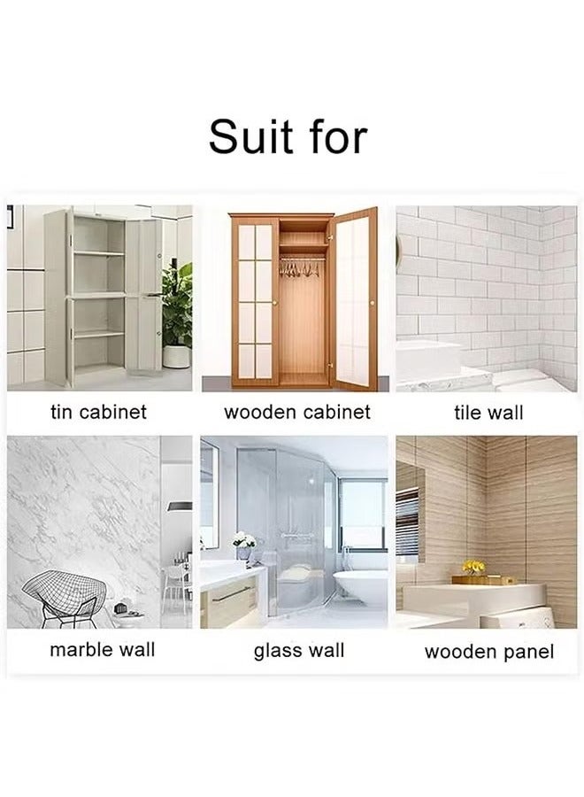 OMEVE 4 Pcs Punch Free Shelf Support Peg-Clear Self Adhesive Shelves Clips for Kitchen Cabinet Book Shelves-Strong Partition Bracket Holders Pin Non Marking Adhesive Closet Clapboard Layer-Load Bearing - Image 5