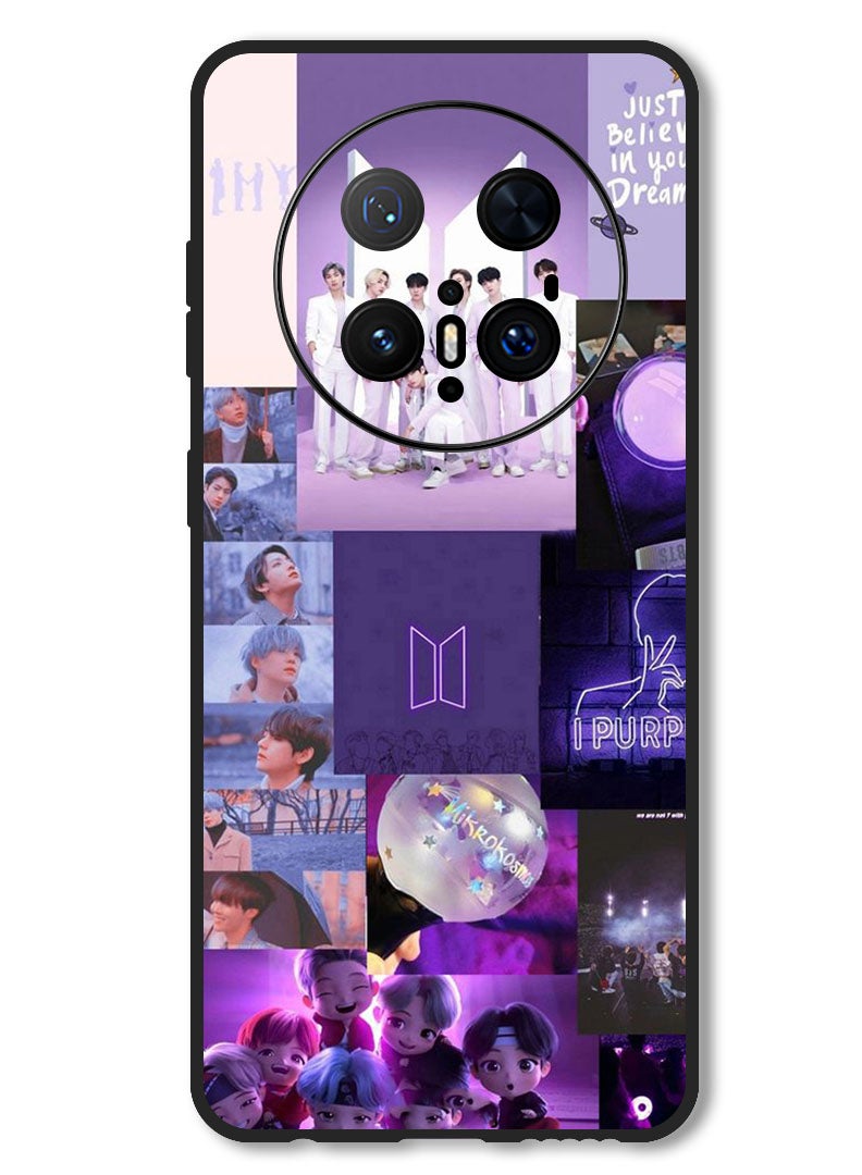 Theodor Case Compatible with Huawei Mate 70 Pro/ 70 Pro + Protection Shockproof Bumper Cover BTS collage - Image 1