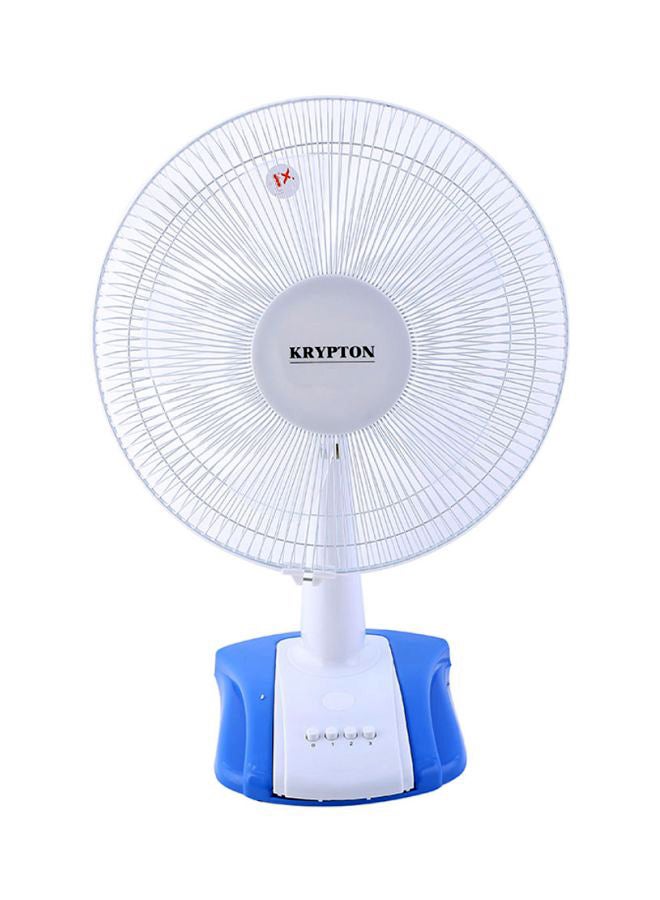 KRYPTON Table Fan 3 Speed Settings With Oscillating/Rotating And Static Feature KNF6026 White/Blue - Image 2