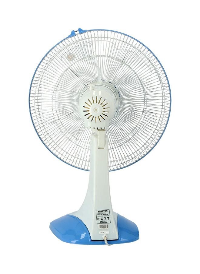 KRYPTON Table Fan 3 Speed Settings With Oscillating/Rotating And Static Feature KNF6026 White/Blue - Image 3