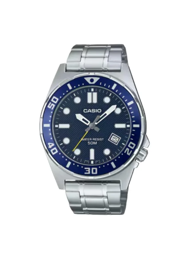 CASIO Men's Stainless Steel Analog Watch MTD-135D-2AVDF - 43.6 mm