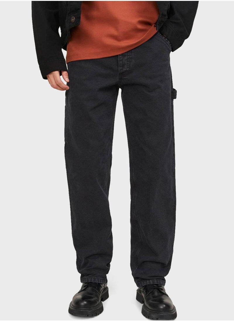 JACK & JONES Jjieddie Jjcarpenter Stright Fit Rinse Wash Jeans  - Image 1
