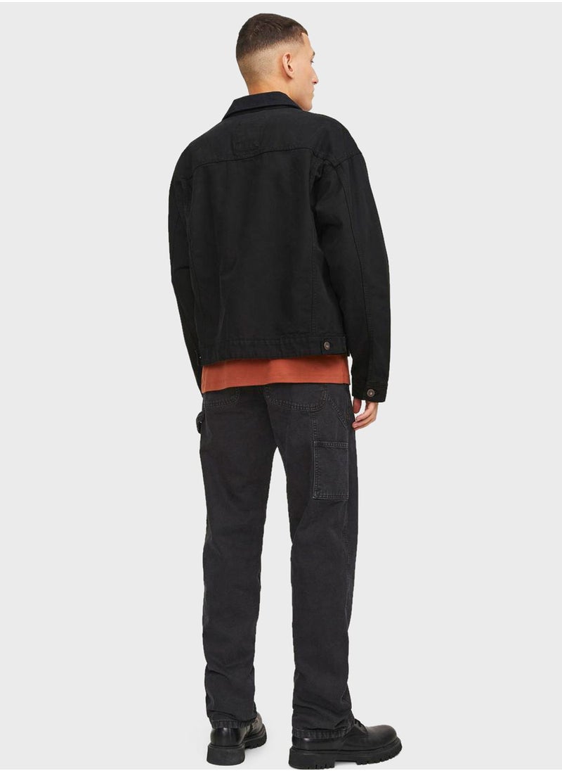 JACK & JONES Jjieddie Jjcarpenter Stright Fit Rinse Wash Jeans  - Image 2