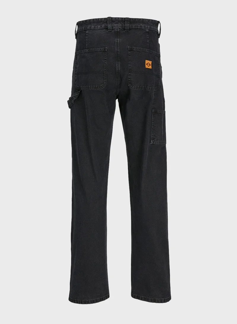 JACK & JONES Jjieddie Jjcarpenter Stright Fit Rinse Wash Jeans