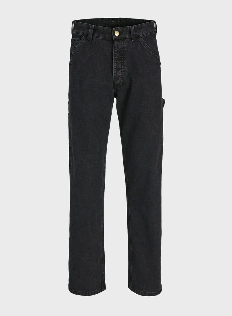JACK & JONES Jjieddie Jjcarpenter Stright Fit Rinse Wash Jeans