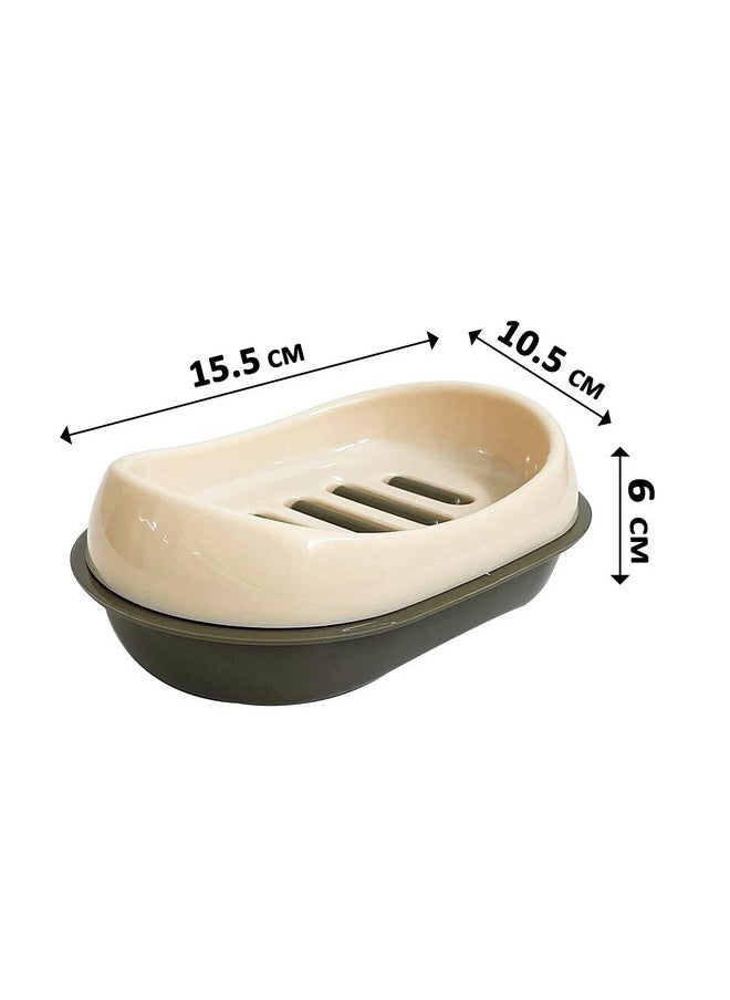 Csm - CSM Plastic Soap Cases- Set Of 4 Pcs (Blue, Grey, Beige, Light Blue) - Image 1