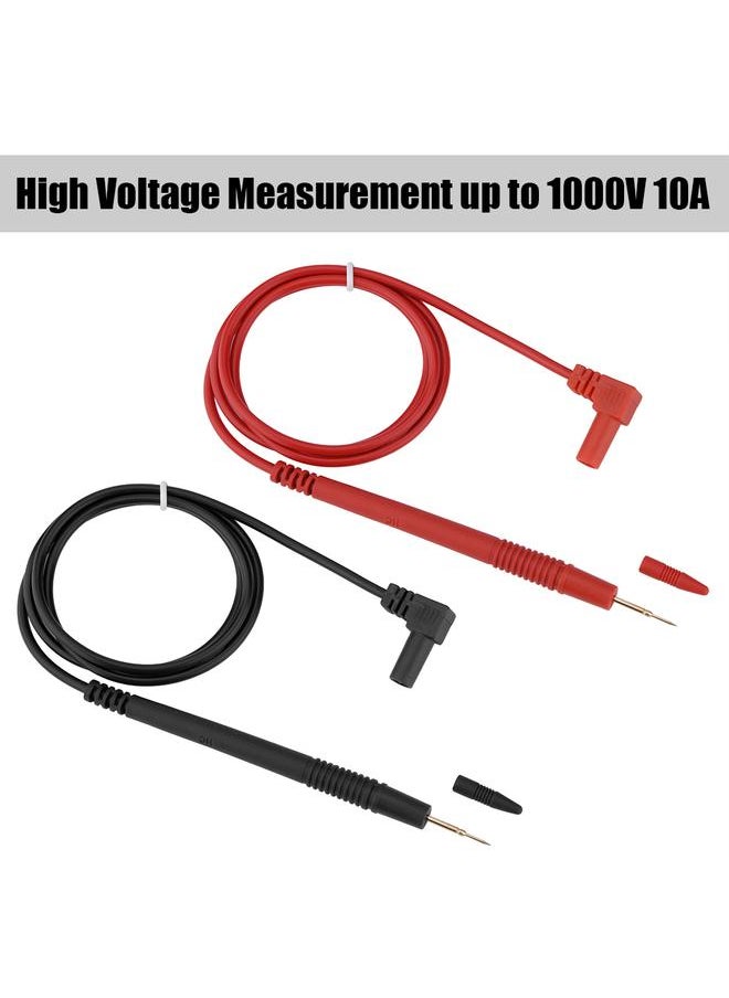 Thoraya 1000V 10A Probe Leads Cable Ultra-sharp Gold-plated Pins Test Leads Pin for Digital Multimeter  - Image 2