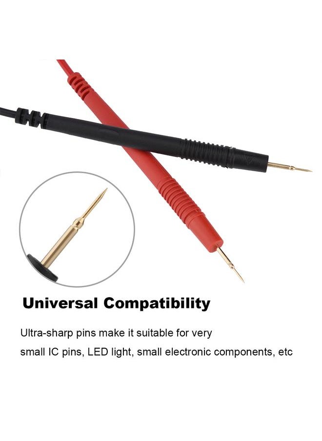 Thoraya 1000V 10A Probe Leads Cable Ultra-sharp Gold-plated Pins Test Leads Pin for Digital Multimeter  - Image 3
