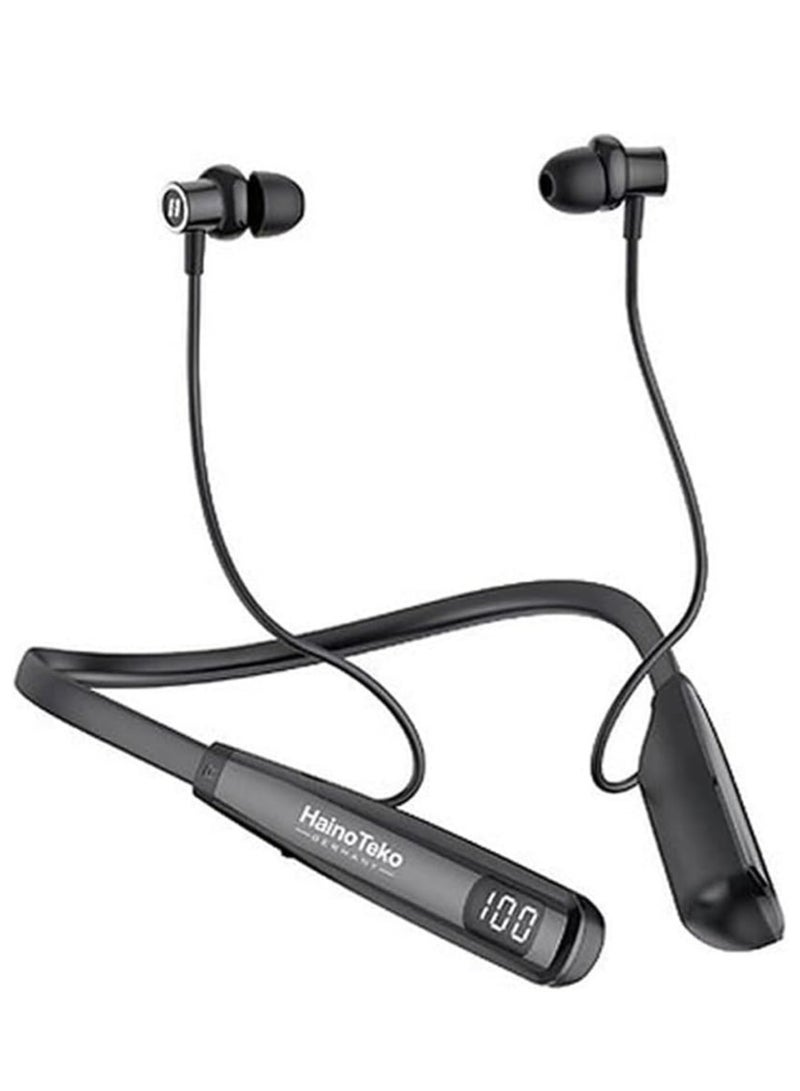 Haino Teko Haino Teko HN 80 Wireless Bluetooth Neckband Earphones | HD Sound, Deep Bass, Magnetic Earbuds, Noise Isolation, Long Battery Life | Sports & Workout Headphones with Mic – Lightweight & Comfortable - Image 1