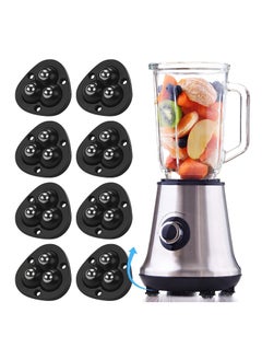 Excefore 8pcs Self Adhesive Caster Wheels, 360 Degree Rotation Stainless Steel Paste Sticky Wheels,Universal Mini Swivel Caster Wheels for Box Bottom Storage Rack Furniture Trash Can (Three Beads)  - Image 1