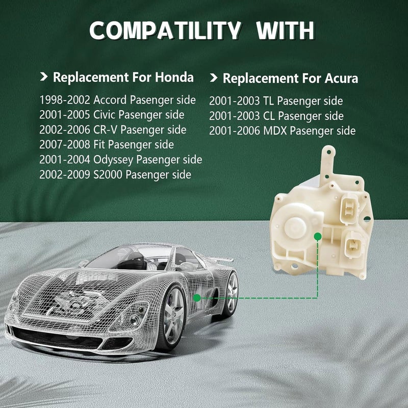 OTUAYAUTO Door Lock Actuator Motor for Honda CRV, Civic, Odyssey, Acura MDX, TL, CL - Image 3