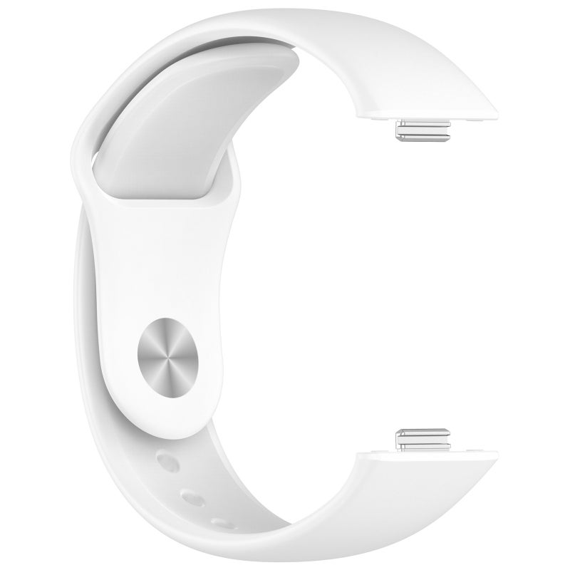 إيروريكس سوار ساعة هواوي واتش فيت 3 من السيليكون بلون سادة مع مشبك عكسي (أبيض) - Image 3