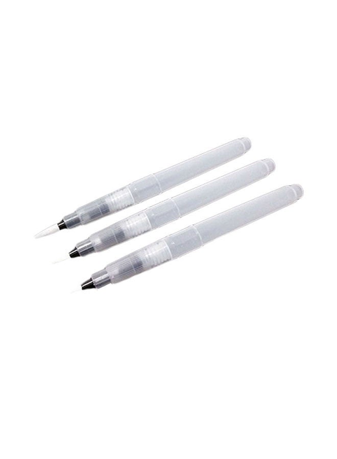 NIBEMINENT 3-Piece Calligraphy Painting Water Brush Pilot Ink Pen Set White