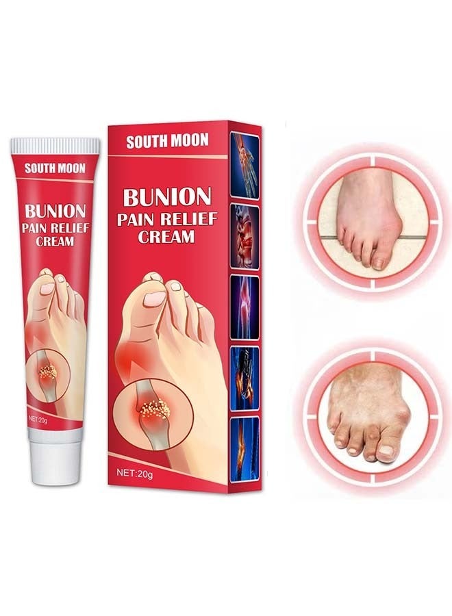 SOUTH MOON Bunion Pain Relief Cream, Arthritis Pain Gel, Muscle Pain Relieving Cream, Anti-Inflammatory and Swelling Cream, Pain Relieving Cream for Joint Toe Pain Relief Stiffness 20G  - Image 1