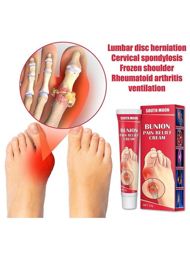 SOUTH MOON Bunion Pain Relief Cream, Arthritis Pain Gel, Muscle Pain Relieving Cream, Anti-Inflammatory and Swelling Cream, Pain Relieving Cream for Joint Toe Pain Relief Stiffness 20G  - Image 3