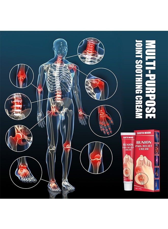 SOUTH MOON Bunion Pain Relief Cream, Arthritis Pain Gel, Muscle Pain Relieving Cream, Anti-Inflammatory and Swelling Cream, Pain Relieving Cream for Joint Toe Pain Relief Stiffness 20G  - Image 4