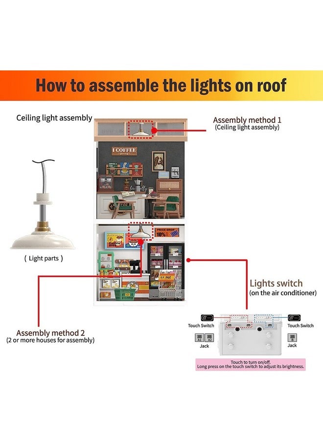 RoWood Miniature Dollhouse Accessories, Plastic Dust-Cover Roof For Super Creator(Dwp02)  - Image 4