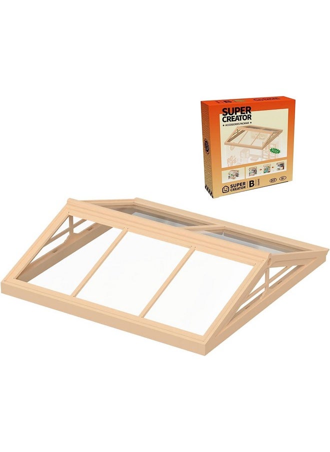 RoWood Miniature Dollhouse Accessories, Plastic Dust-Cover Roof For Super Creator(Dwp02)  - Image 2