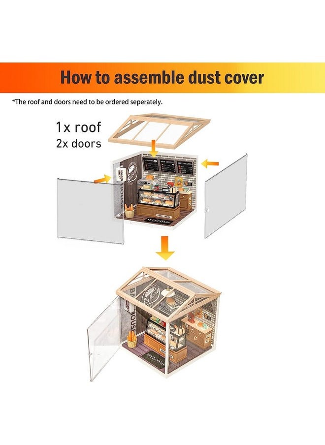 RoWood Miniature Dollhouse Accessories, Plastic Dust-Cover Roof For Super Creator(Dwp02)  - Image 5