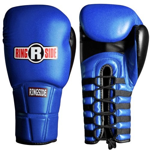 Ringside IMF Pro Fight Gloves Blue 8Ounce - Image 3