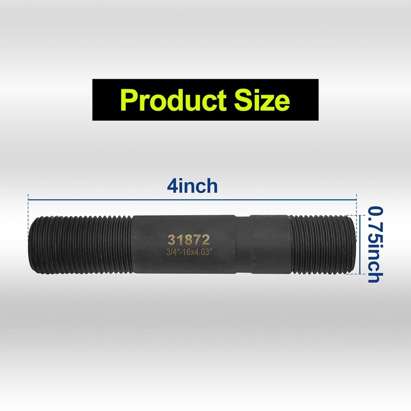ShineUs 31872 Slug-Splitter Knockout Draw Stud Compatible with Greenlee Hydraulic Drivers 7804 and 7904，Hydraulic Drivers 3/4 by 4-1/8-Inch - Image 3