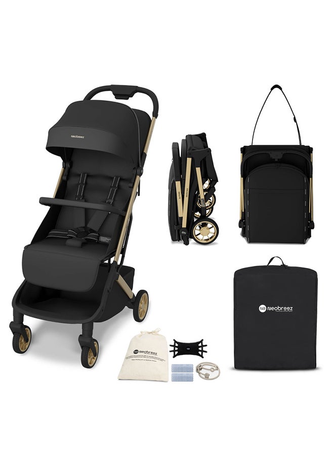 neobreez NEOLITE Ultra-Compact Lightweight Cabin-Approved Travel Baby Toddler Stroller|Quick Compact One-Hand Fold Pushchair, UPF 50+ Canopy, Gift Bag, Phone Holder, Toy Strap|0-4yrs, 22kg, 3yrs Warranty  - Image 1