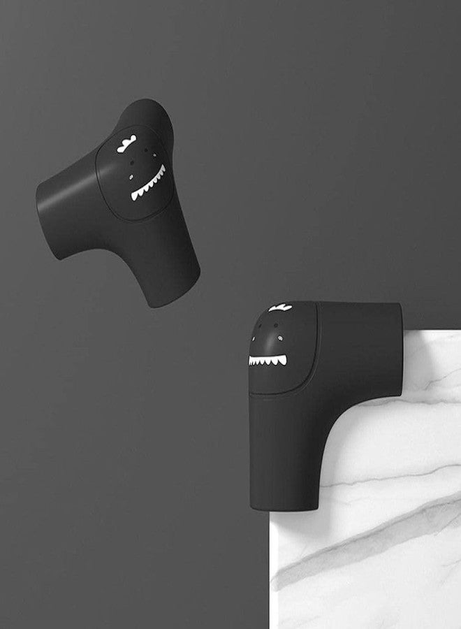 Trifecta Easy Installation Silicone for School Corner Protectors can be glued to Various Furniture, Tables, and Cardboard Table Corner Protectors, Triangular Corner Guards (4 Pieces, Color: Black). - Image 3