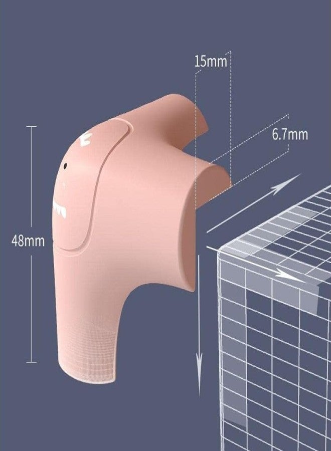 Trifecta Easy Installation Silicone for School Corner Protectors can be glued to Various Furniture, Tables, and Cardboard Table Corner Protectors, Triangular Corner Guards (4 Pieces, Color: Black). - Image 2