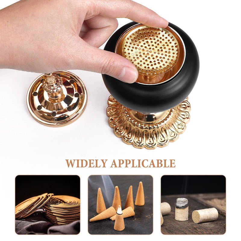 Iron Art Incense Burner And Candle Holder Tabletop Home Decor For Festival Party - Image 4