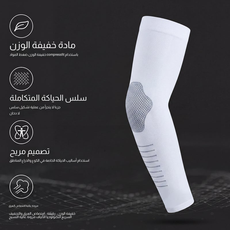 Men's Sun Protection Arm Sleeves – Ice Silk UV Protection, Breathable, Large Size - Image 2