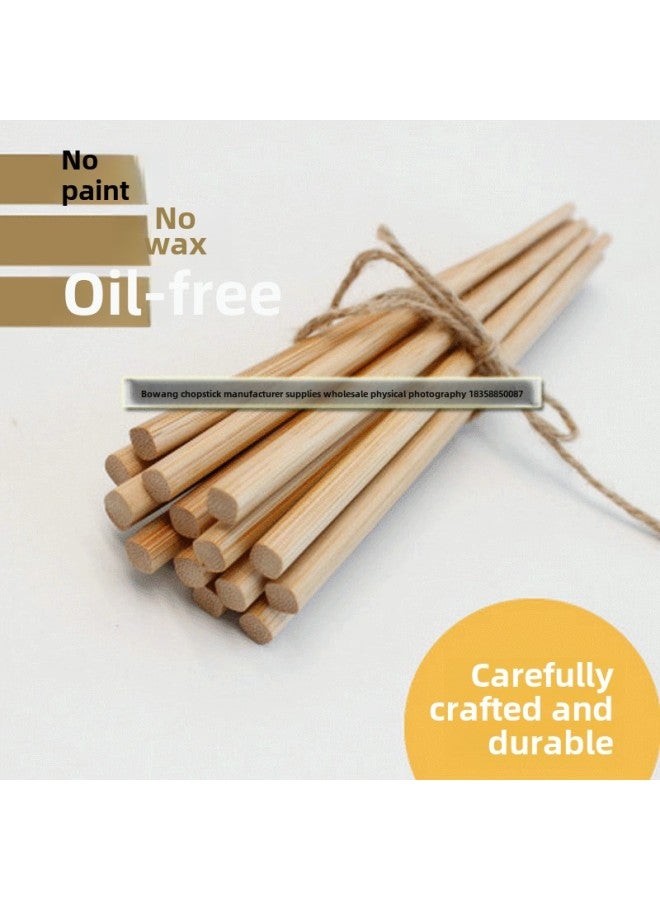 Children's Bamboo Solid Wood Chopsticks Household Kids Students Kindergarten Baby Chopsticks 18cm Short Free Engraving-Color:Carbonized Bamboo Chopsticks 19cm-Specifications:18cm  - Image 1