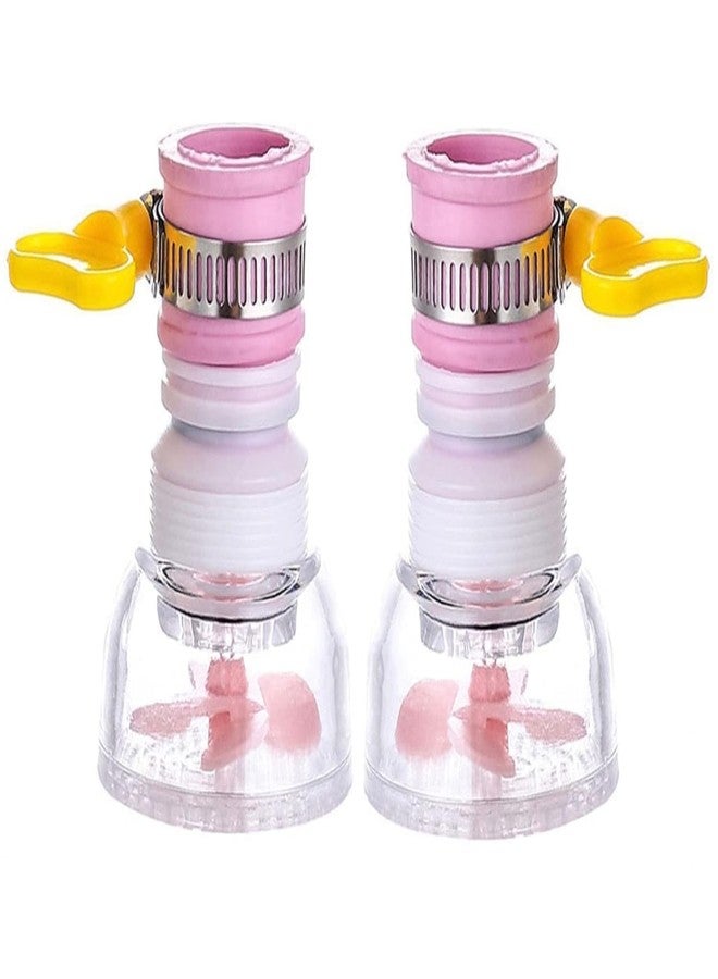INDOROX Kitchen Tap Extension Flexible Sink Faucet Expandable Water Tap Filter Shower Head Rotatable Nozzle Adapter Tap Extender For Sink Tap Accessories Items Tools Smart Gadgets Fuvaro Pack of 2 - Image 1