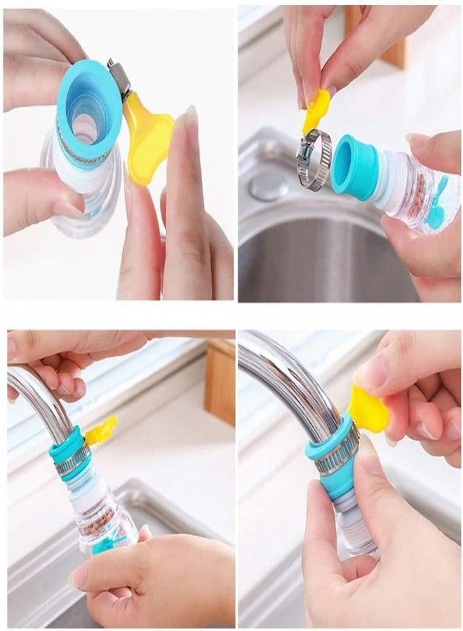 INDOROX Kitchen Tap Extension Flexible Sink Faucet Expandable Water Tap Filter Shower Head Rotatable Nozzle Adapter Tap Extender For Sink Tap Accessories Items Tools Smart Gadgets Fuvaro Pack of 2 - Image 2
