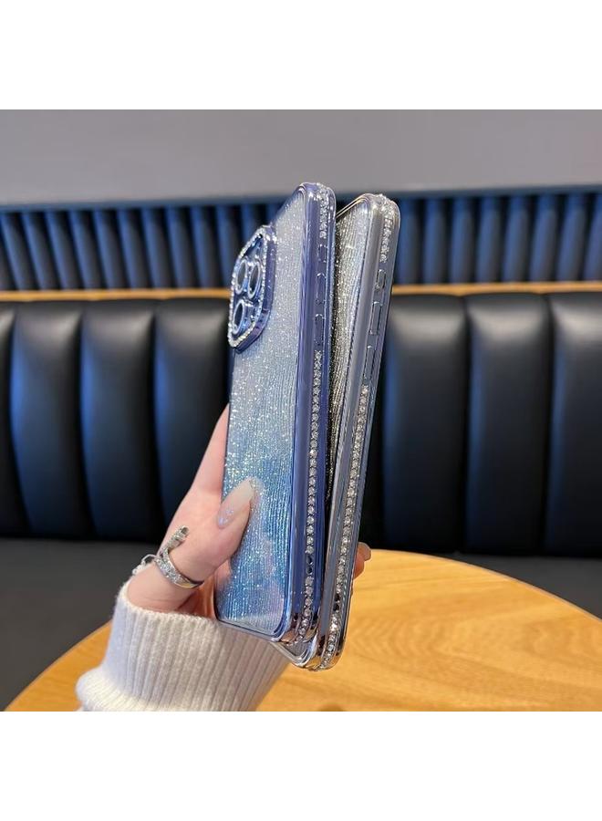 اس-توب جراب لهاتف iPhone 13 Pro مصنوع من مادة TPU اللامعة ذات التموجات المائية الماسية المتدرجة - Image 4