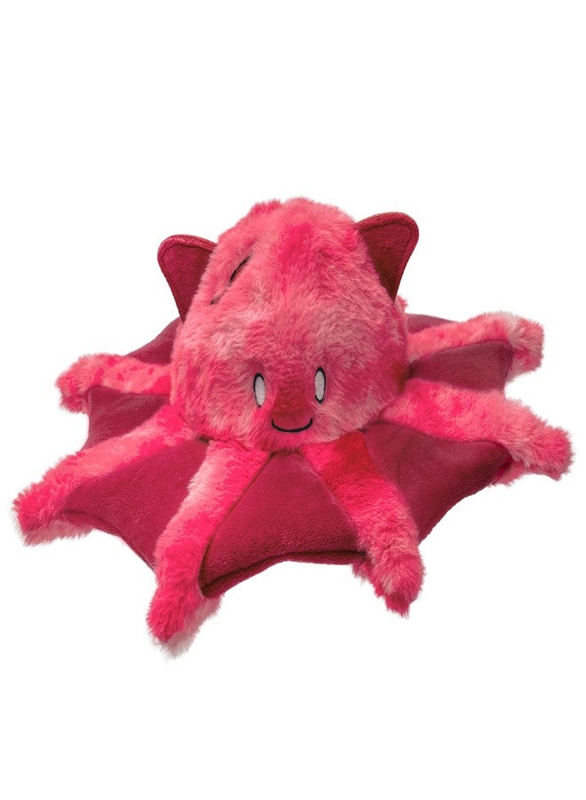 Furhaven Crinkle & Squeaky Plush Dog Toy for Small/Medium Dogs, Washable w/ Ruff Stuff Reinforcement - Kraken the Vampire Squid Plush - Vibrant Pink, One Size - Image 1