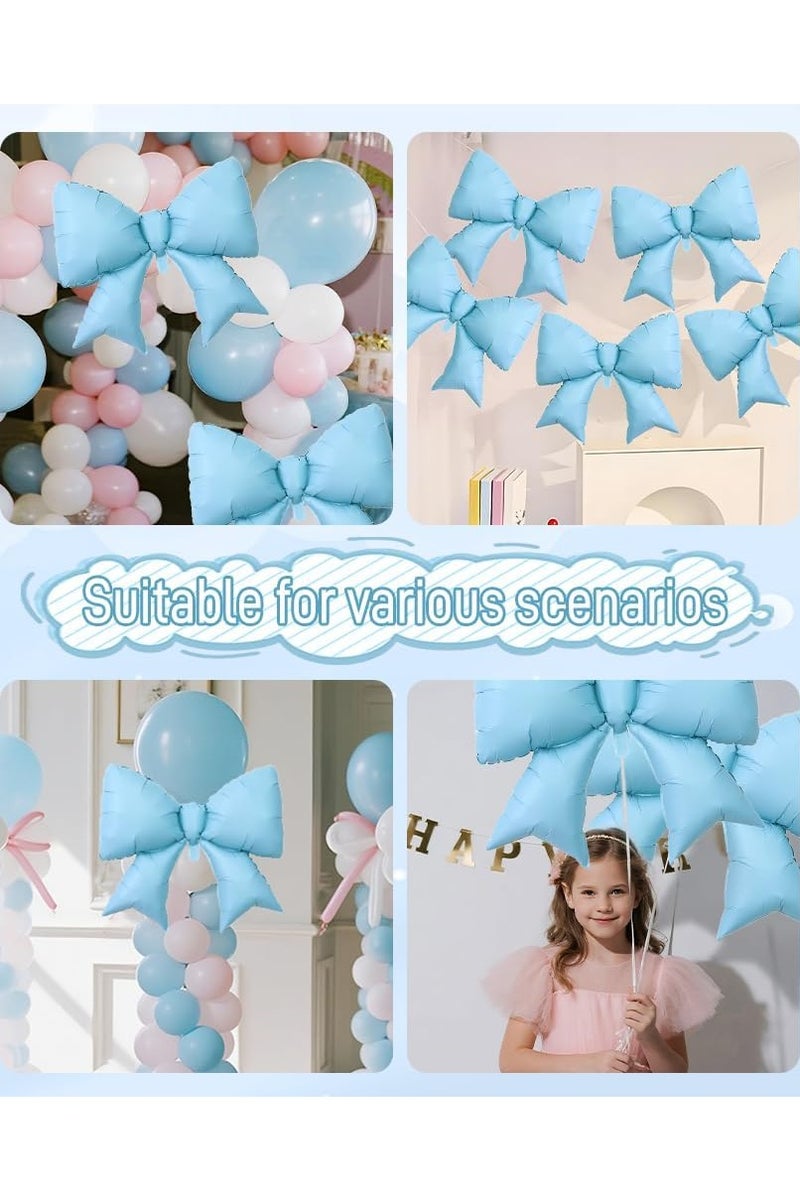 هالامودو 4pcs جمبو ضخمة الشريط بالونات كوكيت القوس بالونات القوس حزب كوكيت حزب الديكورات لعيد ميلاد الطفل دش العروس - Image 3
