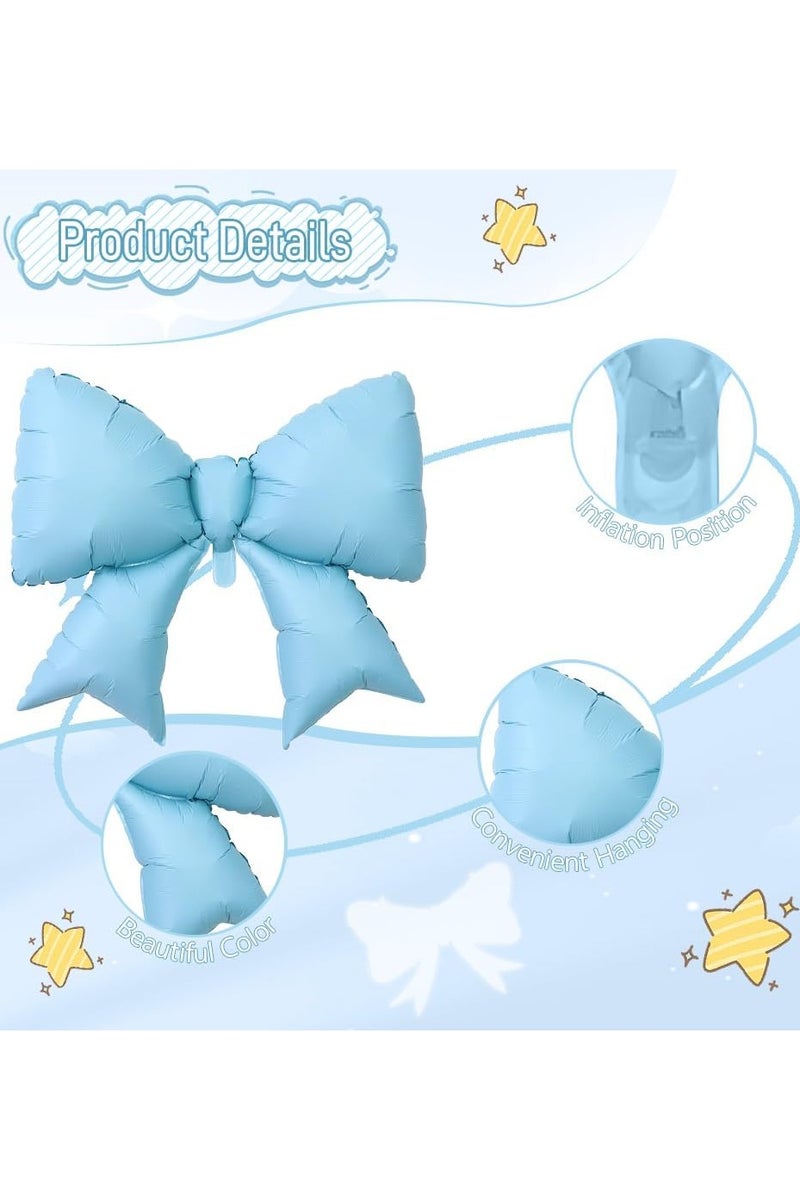 هالامودو 4pcs جمبو ضخمة الشريط بالونات كوكيت القوس بالونات القوس حزب كوكيت حزب الديكورات لعيد ميلاد الطفل دش العروس - Image 4