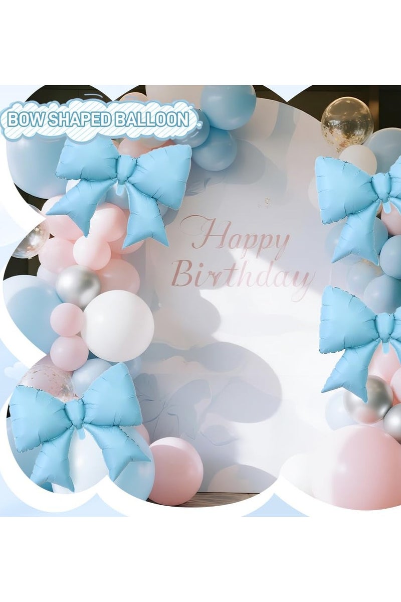 هالامودو 4pcs جمبو ضخمة الشريط بالونات كوكيت القوس بالونات القوس حزب كوكيت حزب الديكورات لعيد ميلاد الطفل دش العروس - Image 5