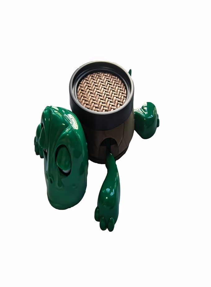 Turtle Fun Expression Coaster Set: With a cork insulation pad, cold drinks will not wet the table, and hot drinks will not burn your hands  - Image 1